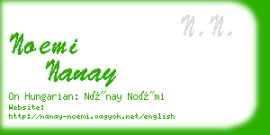 noemi nanay business card